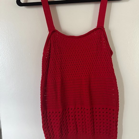 TEXTURED KNIT TANK Line and Dot Medium - Picture 4 of 9